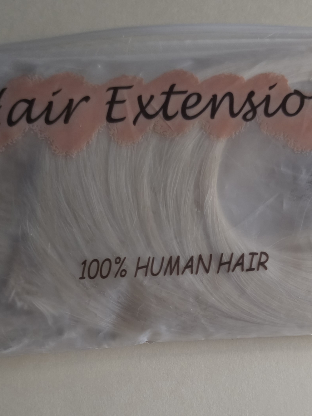 White 100% Human Hair Extensions